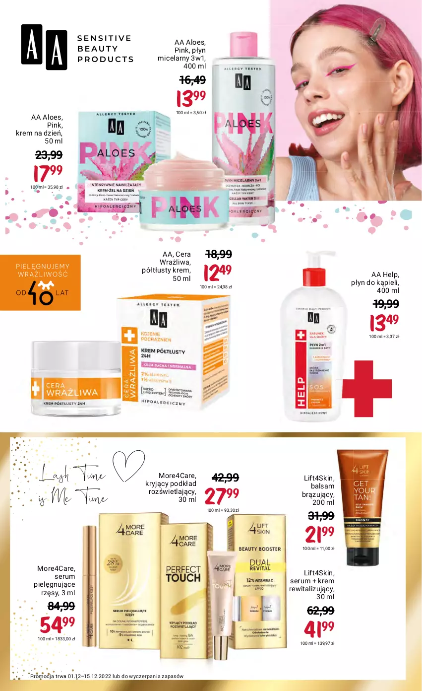 Gazetka promocyjna Rossmann - 1 grudnia - ważna 01.12 do 15.12.2022 - strona 16 - produkty: Krem na dzień, Płyn do kąpieli, Płyn micelarny, Podkład, Rum, Ser, Serum