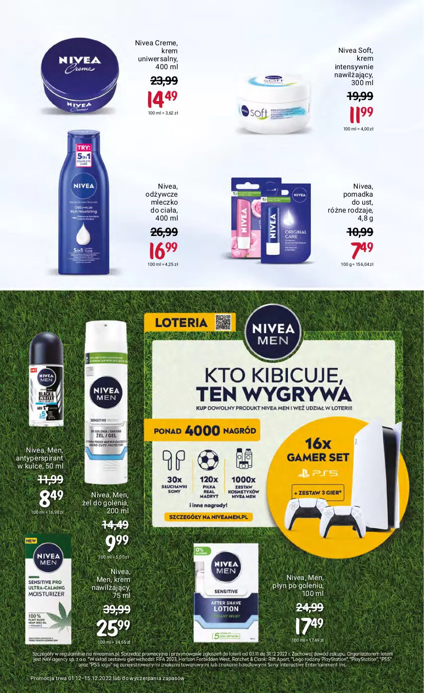 Gazetka promocyjna Rossmann - 1 grudnia - ważna 01.12 do 15.12.2022 - strona 6 - produkty: Antyperspirant, Krem nawilżający, Krem uniwersalny, Mleczko, Mleczko do ciała, Nivea