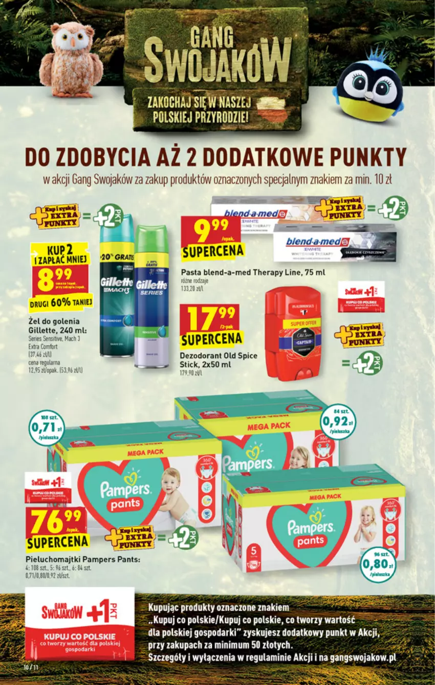 Gazetka promocyjna Biedronka - ważna 18.10 do 23.10.2021 - strona 10 - produkty: Blend-a-Med, Dezodorant, Fa, Gillette, Majtki, Old Spice, Pieluchomajtki, Ser