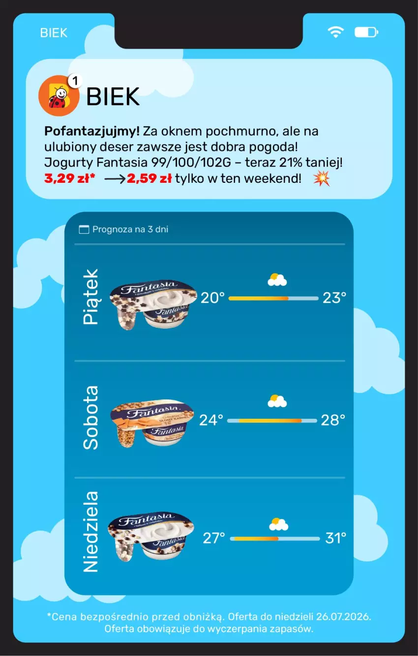 Gazetka promocyjna Biedronka - BIEK - ważna 24.07 do 31.07.2026 - strona 11 - produkty: Deser, Fa, Fanta, Jogurt, Ser, Tera