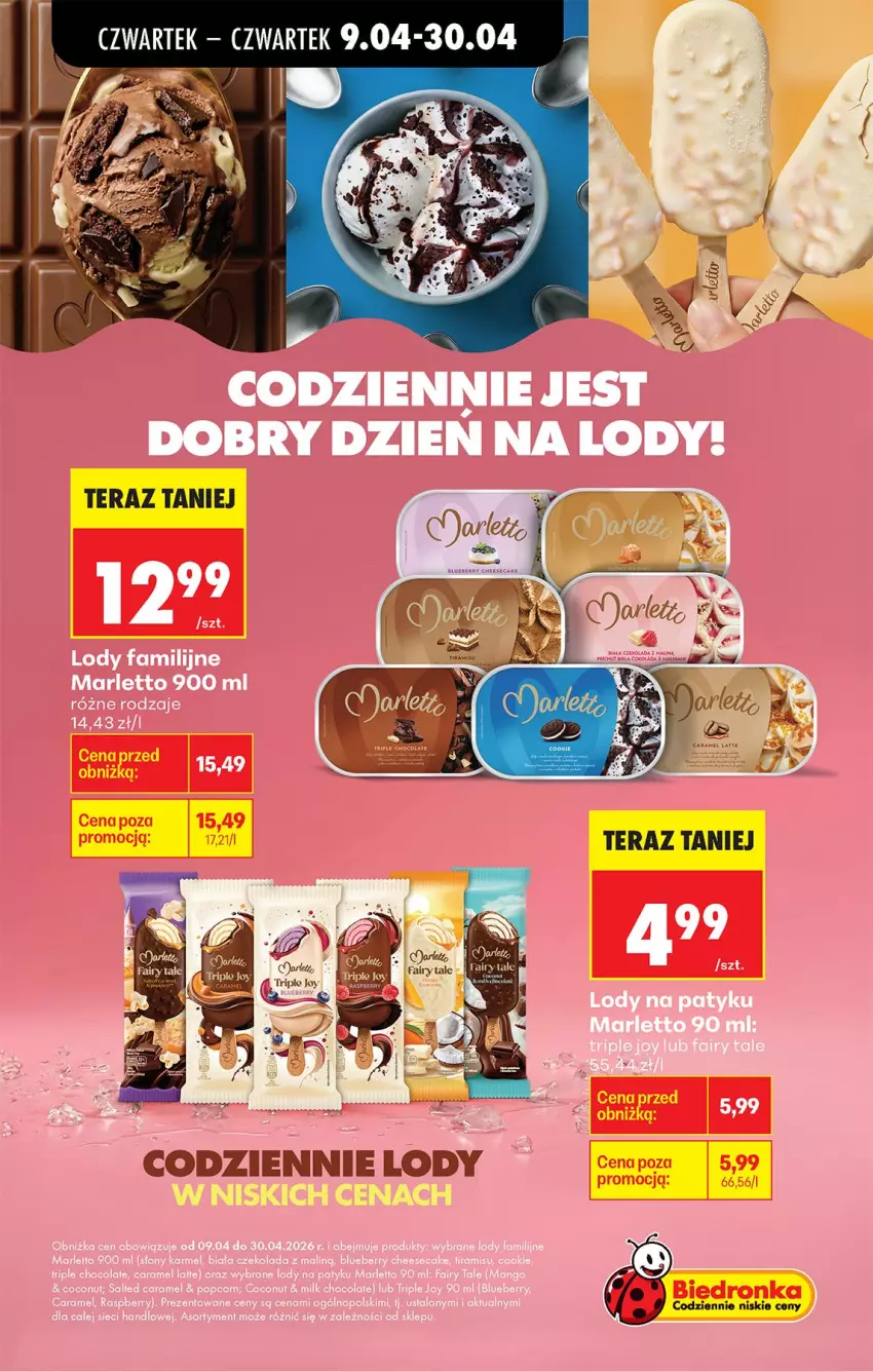 Gazetka promocyjna Biedronka - Od Czwartku - ważna 09.04 do 15.04.2026 - strona 25 - produkty: Fa, Fairy, Lody, Tera