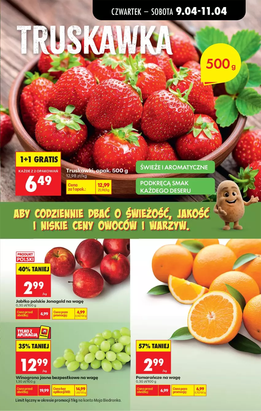 Gazetka promocyjna Biedronka - Od Czwartku - ważna 09.04 do 15.04.2026 - strona 27 - produkty: Deser, Gra, Jonagold, LG, Pomarańcze, Ser
