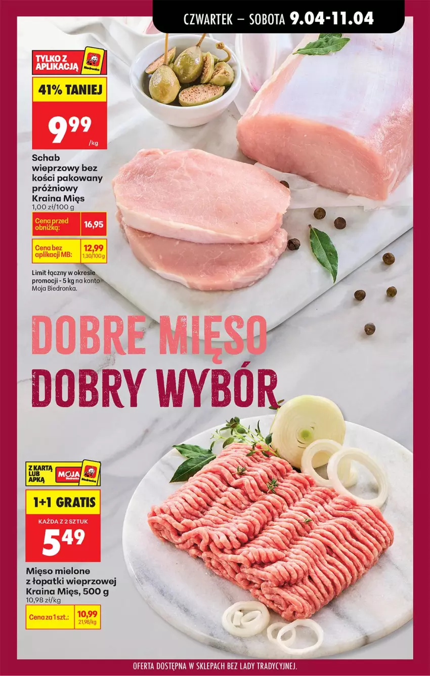 Gazetka promocyjna Biedronka - Od Czwartku - ważna 09.04 do 15.04.2026 - strona 33 - produkty: Fa, Gra, Mięso, Mięso mielone, Schab wieprzowy, Ser