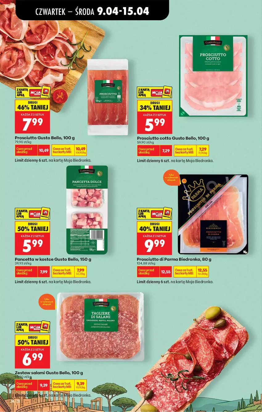 Gazetka promocyjna Biedronka - Od Czwartku - ważna 09.04 do 15.04.2026 - strona 46 - produkty: Bell, Fa, LG, Prosciutto, Salami
