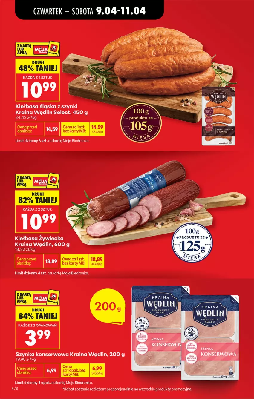 Gazetka promocyjna Biedronka - Od Czwartku - ważna 09.04 do 15.04.2026 - strona 6 - produkty: Kiełbasa, Kiełbasa śląska, Por