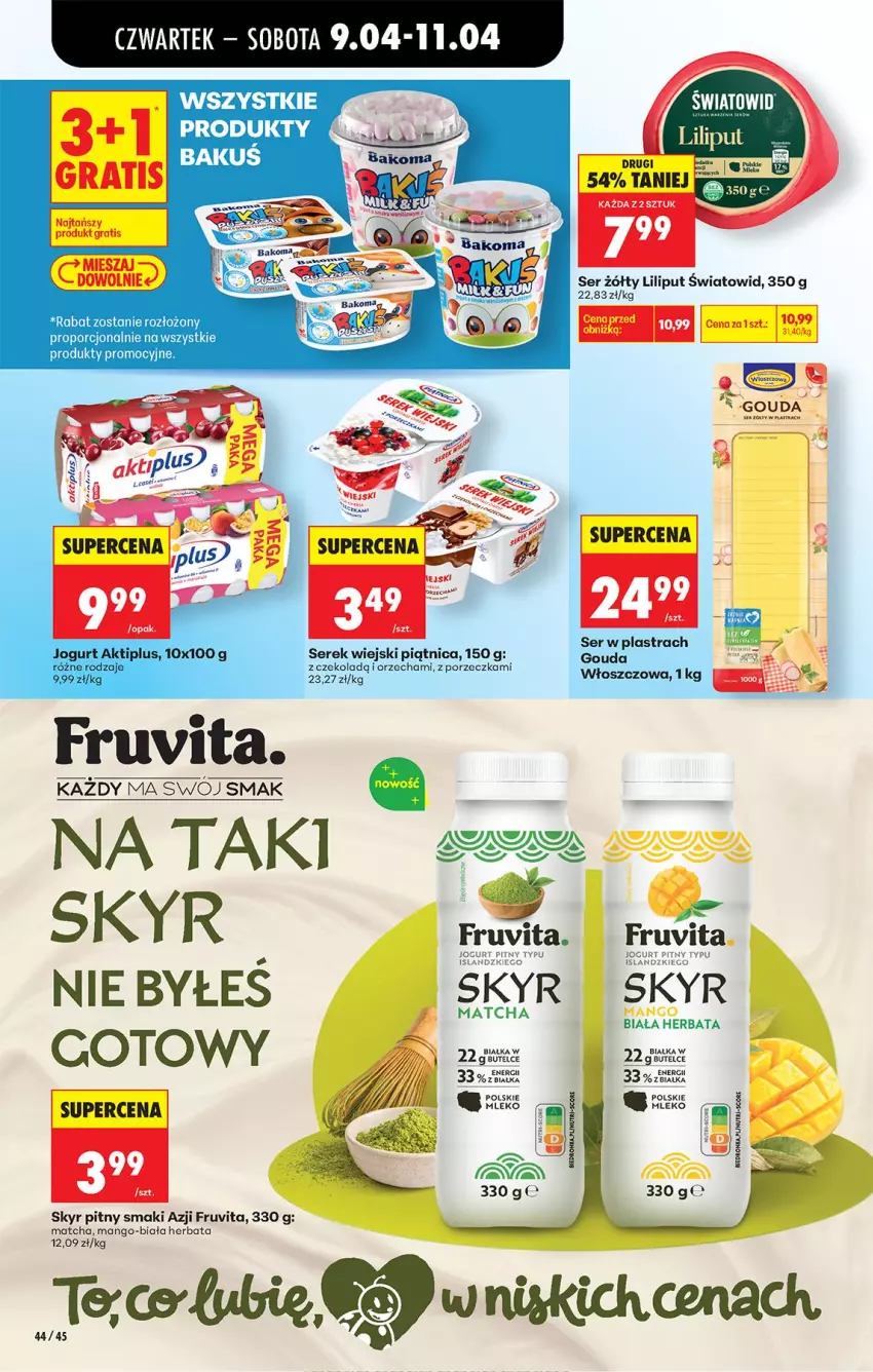 Gazetka promocyjna Biedronka - Od Czwartku - ważna 09.04 do 15.04.2026 - strona 60 - produkty: Gouda, Herbata, Isla, Mango, Mleko, Piątnica, Por, Ser, Serek, Serek wiejski