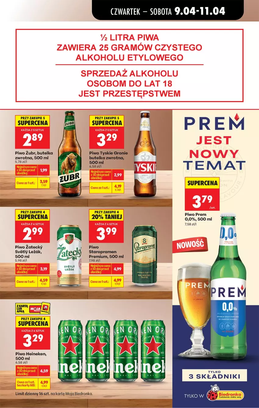 Gazetka promocyjna Biedronka - Od Czwartku - ważna 09.04 do 15.04.2026 - strona 75 - produkty: Fa, Heineken, Piwo, Tyskie