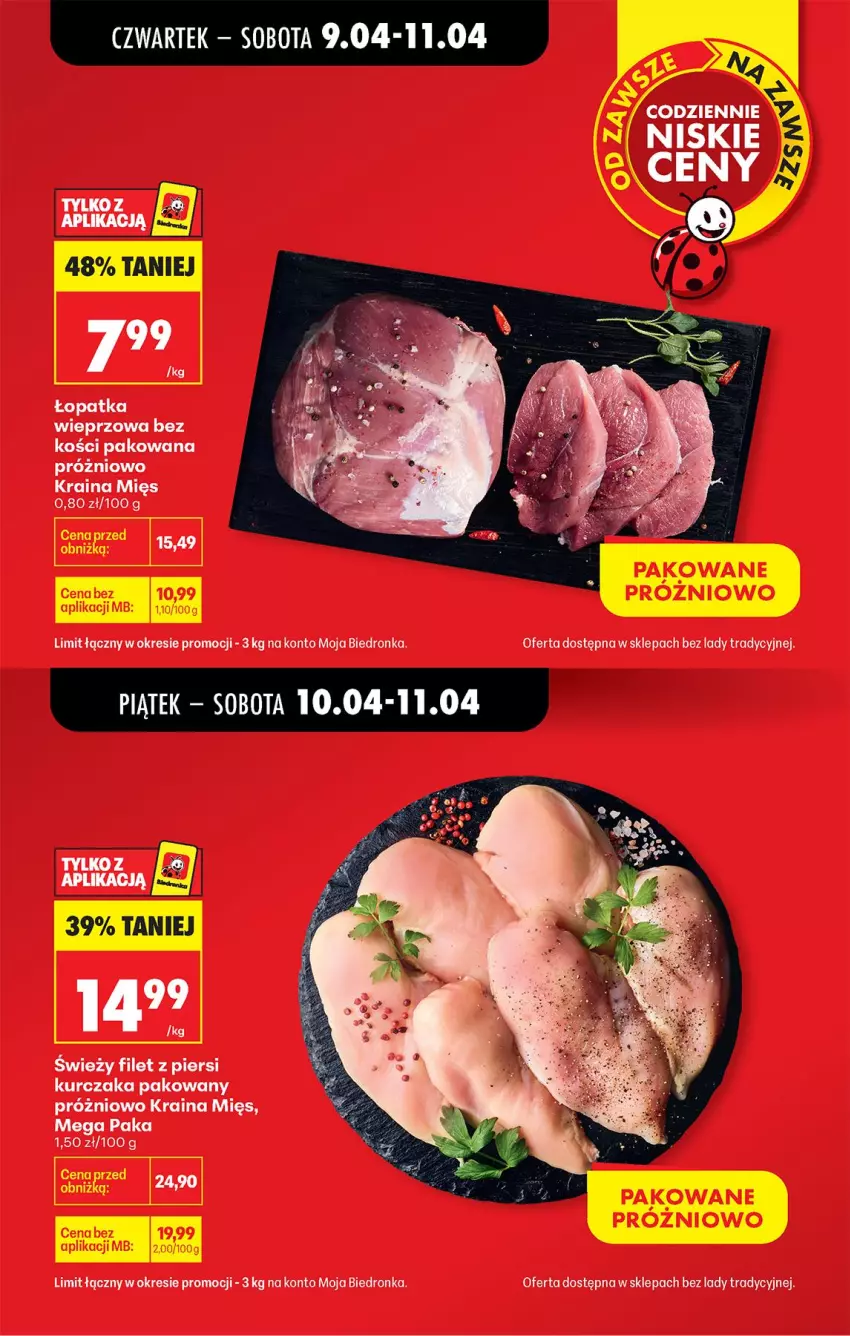 Gazetka promocyjna Biedronka - Od Czwartku - ważna 09.04 do 15.04.2026 - strona 8 - produkty: Filet z piersi kurczaka, Kurczak