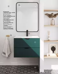 Gazetka promocyjna Obi - Gazetka OBI - Gazetka - ważna od 31.12 do 31.12.2023 - strona 41 - produkty: Bateria umywalkowa, BIC, Rama, Wieszak, Lack, Szafka, Ręcznik, Bateria, Umywalka, Gres, Lustro