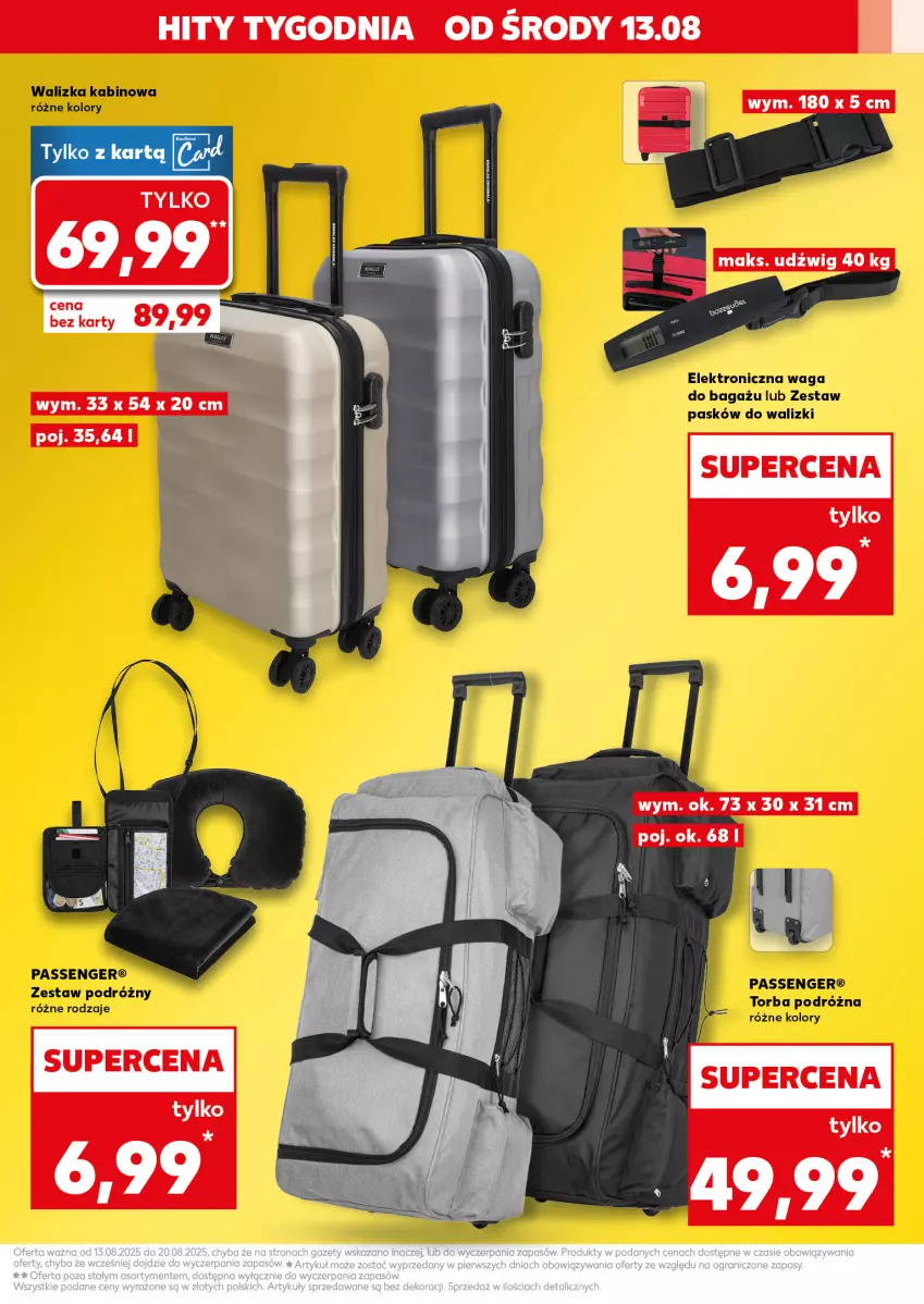Gazetka promocyjna Kaufland - Kaufland - ważna 13.08 do 20.08.2025 - strona 3 - produkty: Dźwig, O Bag, Torba, Waga, Walizka