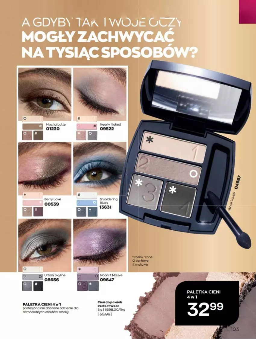 Gazetka promocyjna Avon - Katalog Avon 10/2022 kampania październik - ważna 01.10 do 31.10.2022 - strona 103 - produkty: Cień, Paletka cieni