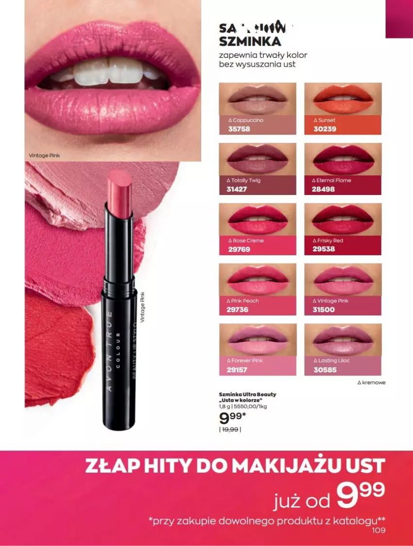 Gazetka promocyjna Avon - Katalog Avon 10/2022 kampania październik - ważna 01.10 do 31.10.2022 - strona 109 - produkty: Fa, Inka, Szminka