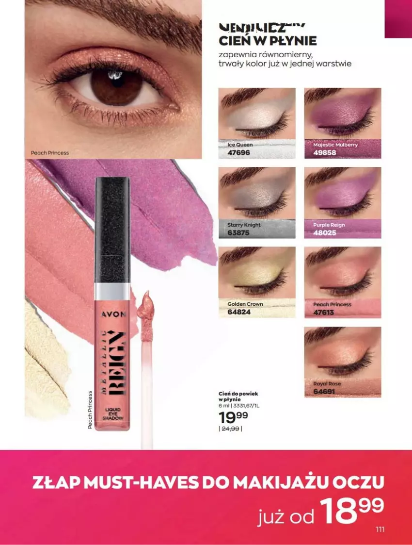 Gazetka promocyjna Avon - Katalog Avon 10/2022 kampania październik - ważna 01.10 do 31.10.2022 - strona 111 - produkty: Cień