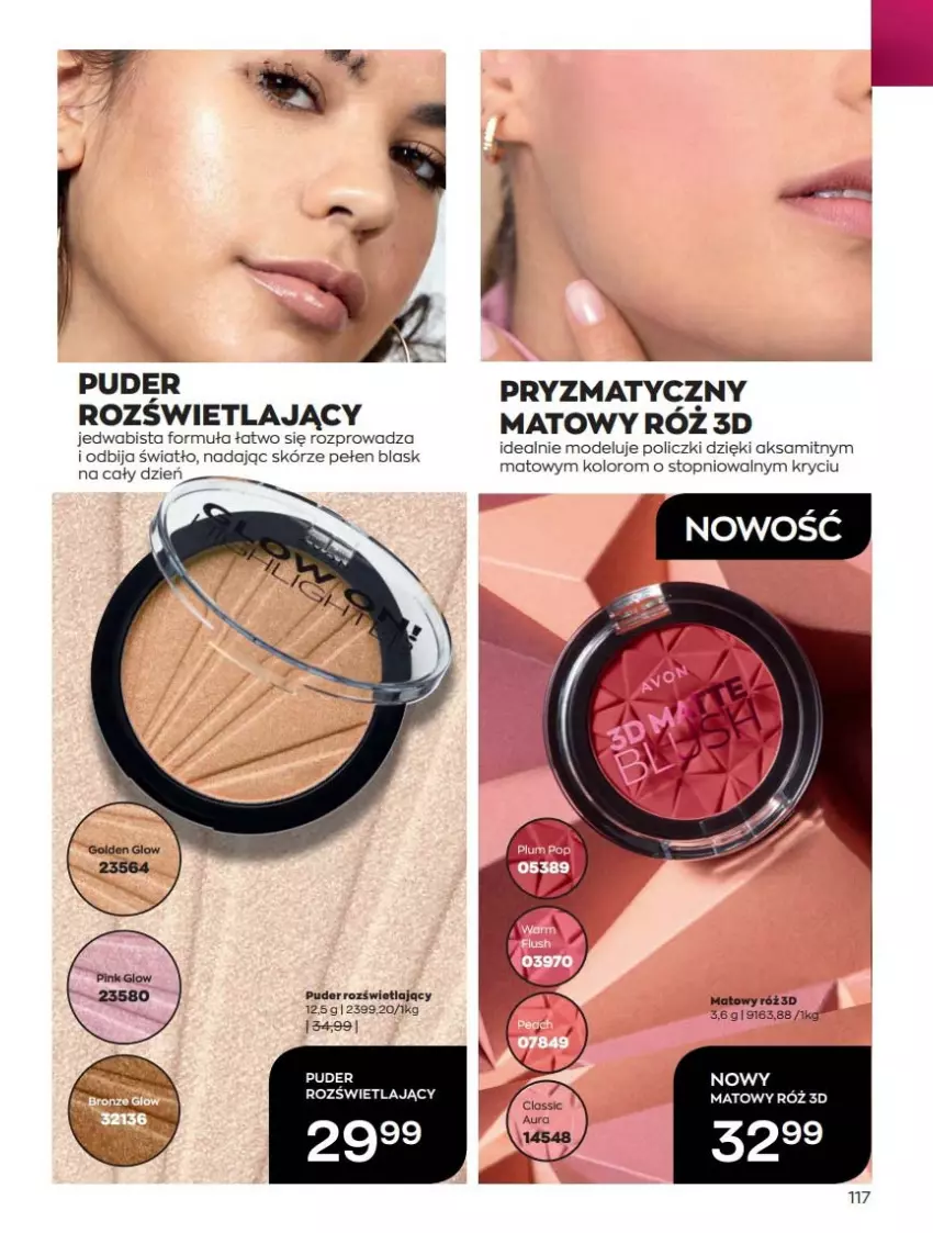 Gazetka promocyjna Avon - Katalog Avon 10/2022 kampania październik - ważna 01.10 do 31.10.2022 - strona 117 - produkty: Aksam, Puder, Top