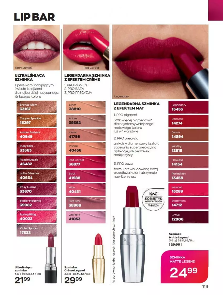 Gazetka promocyjna Avon - Katalog Avon 10/2022 kampania październik - ważna 01.10 do 31.10.2022 - strona 119 - produkty: Inka, O nas, Olej, Por, Szminka