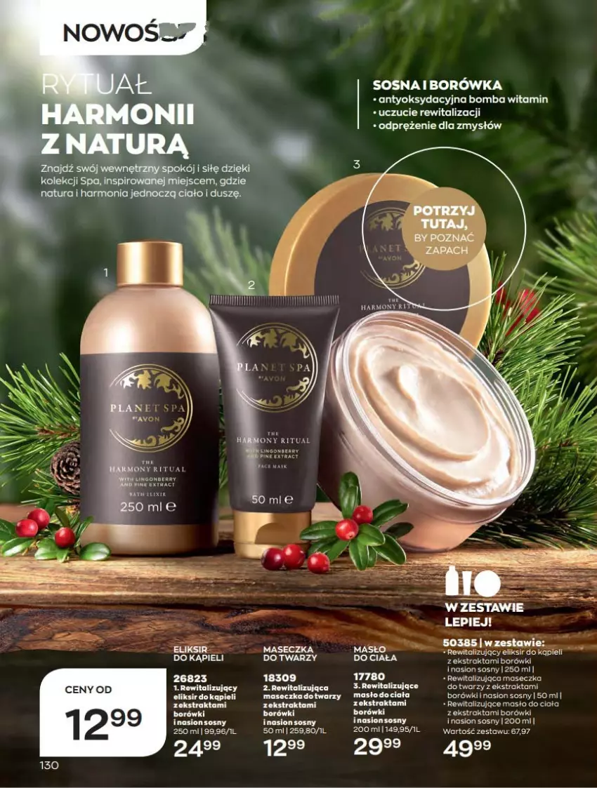 Gazetka promocyjna Avon - Katalog Avon 10/2022 kampania październik - ważna 01.10 do 31.10.2022 - strona 130 - produkty: Bell, Bella, Borówka, Fa, Masło, Masło do ciała, Sos