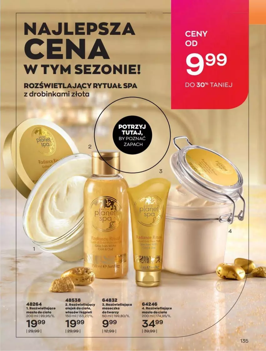 Gazetka promocyjna Avon - Katalog Avon 10/2022 kampania październik - ważna 01.10 do 31.10.2022 - strona 135 - produkty: Inka, LG, Masło, Masło do ciała, Olej, Olejek do ciała