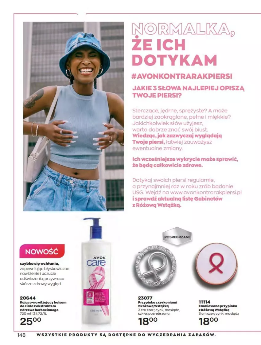 Gazetka promocyjna Avon - Katalog Avon 10/2022 kampania październik - ważna 01.10 do 31.10.2022 - strona 148 - produkty: Balsam do ciała, Cynk, Inka, Nawilżający balsam