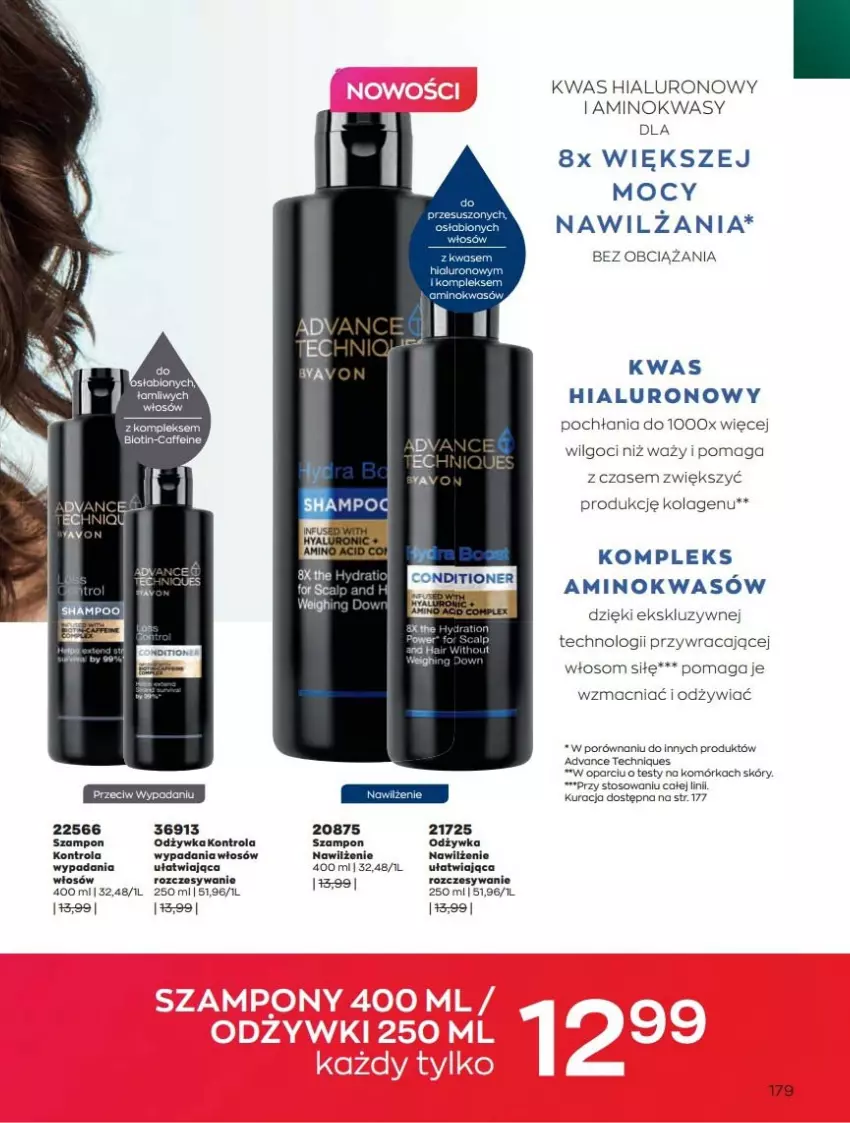 Gazetka promocyjna Avon - Katalog Avon 10/2022 kampania październik - ważna 01.10 do 31.10.2022 - strona 179 - produkty: Kolagen, LG, Odżywka, Por, Szampon