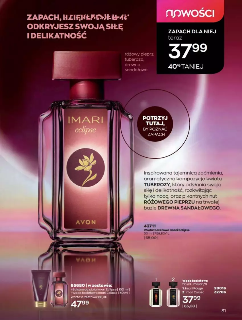 Gazetka promocyjna Avon - Katalog Avon 10/2022 kampania październik - ważna 01.10 do 31.10.2022 - strona 31 - produkty: Pieprz, Sandał, Woda, Woda toaletowa