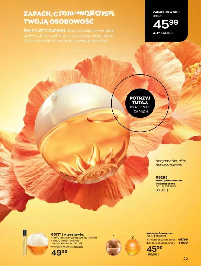 Gazetka promocyjna Avon - Katalog Avon 10/2022 kampania październik - ważna 01.10 do 31.10.2022 - strona 33 - produkty: Perfum, Róża, Woda, Woda perfumowana