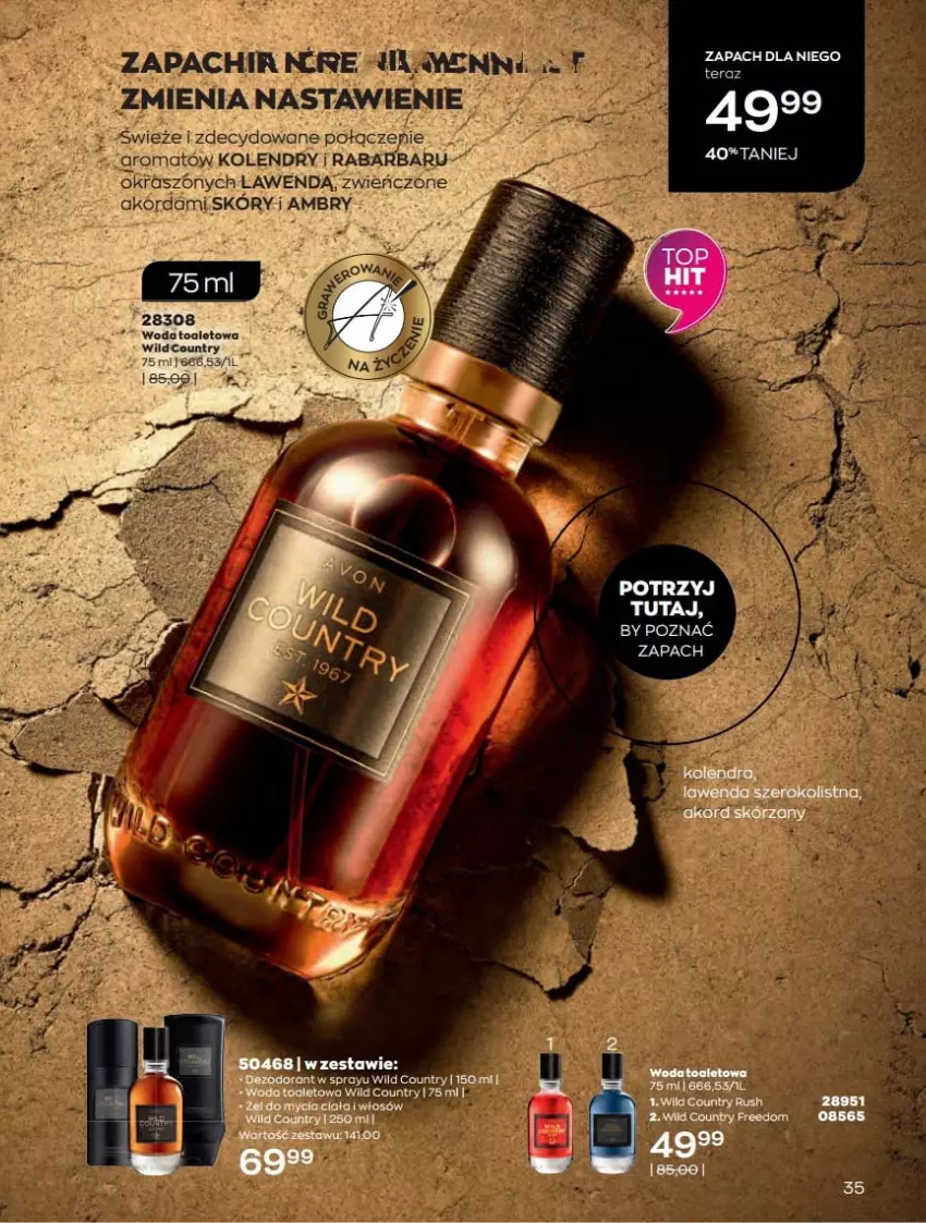 Gazetka promocyjna Avon - Katalog Avon 10/2022 kampania październik - ważna 01.10 do 31.10.2022 - strona 35 - produkty: Chia, Fa, Woda, Woda toaletowa