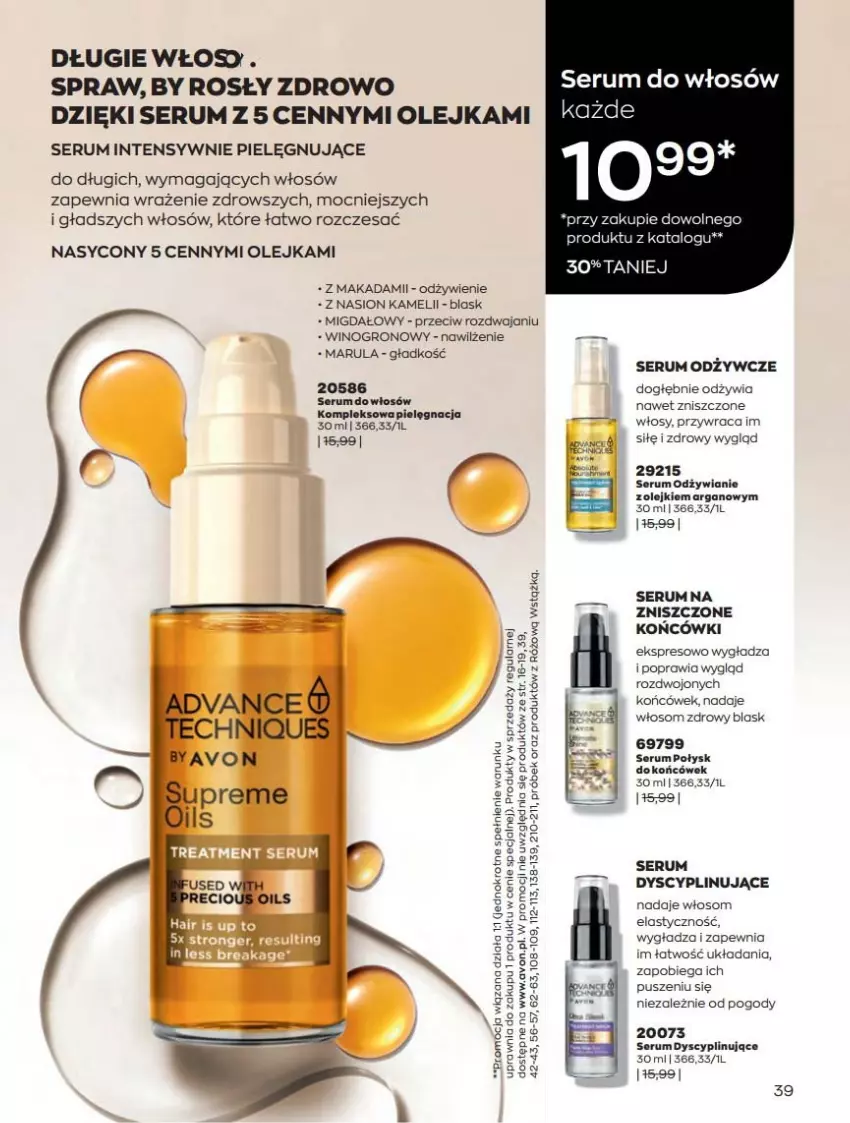 Gazetka promocyjna Avon - Katalog Avon 10/2022 kampania październik - ważna 01.10 do 31.10.2022 - strona 39 - produkty: Olej, Rum, Ser, Serum, Wino