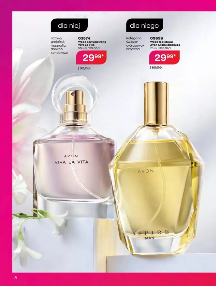 Gazetka promocyjna Avon - Katalog Avon 10/2022 kampania październik - ważna 01.10 do 31.10.2022 - strona 8 - produkty: Grejpfrut, Perfum, Vita C, Woda, Woda perfumowana, Woda toaletowa