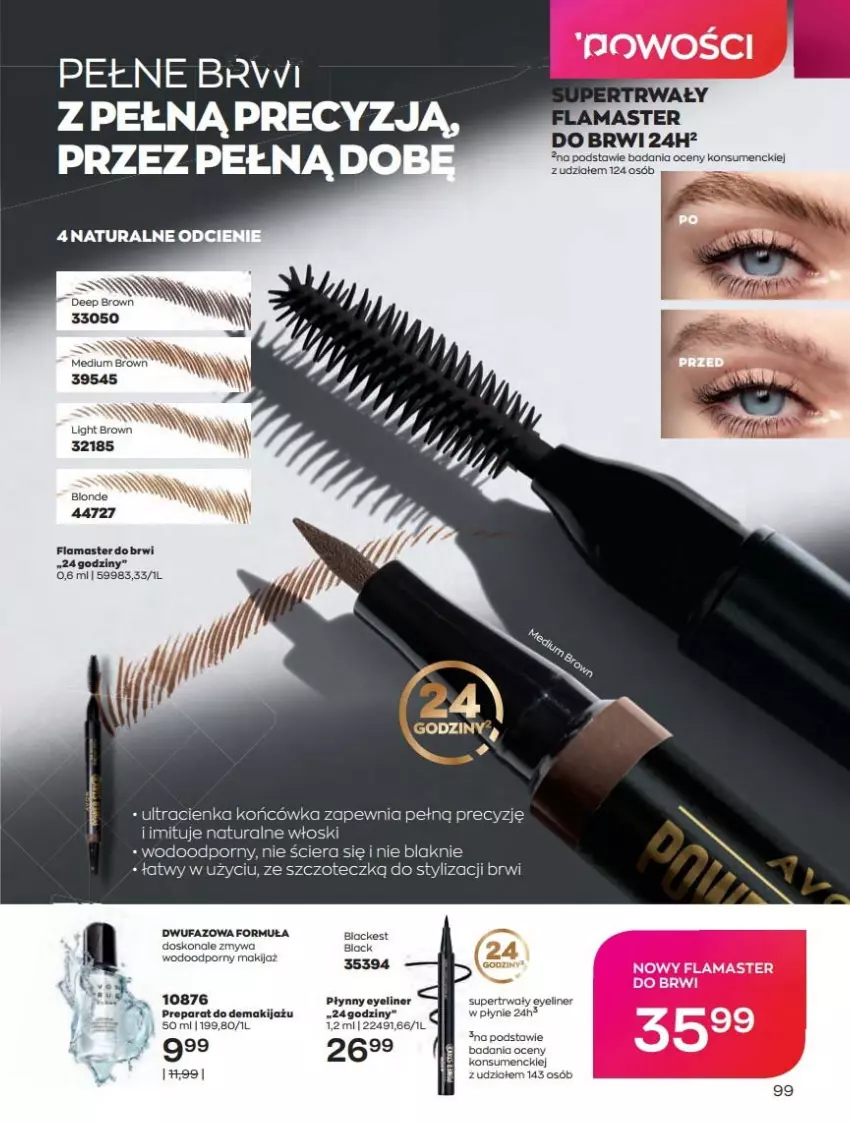 Gazetka promocyjna Avon - Katalog Avon 10/2022 kampania październik - ważna 01.10 do 31.10.2022 - strona 99 - produkty: Fa, Makijaż, Por