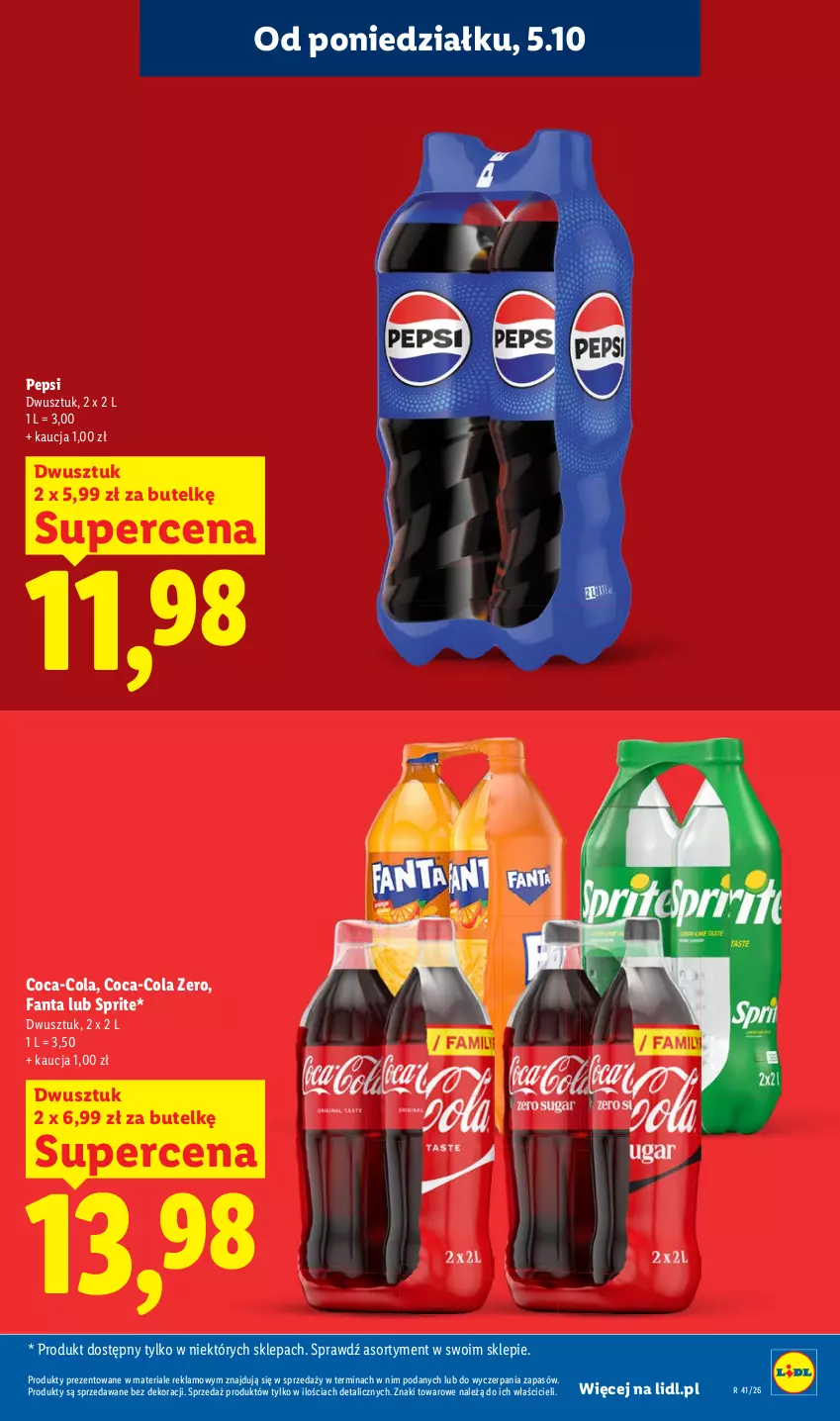 Gazetka promocyjna Lidl - Gazetka - ważna 05.10 do 07.10.2026 - strona 13 - produkty: Pepsi
