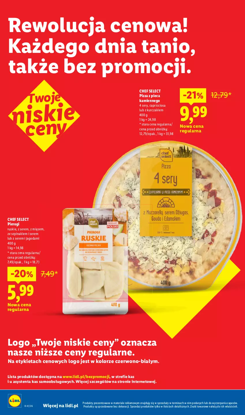 Gazetka promocyjna Lidl - Gazetka - ważna 05.10 do 07.10.2026 - strona 28 - produkty: Kurczak, Piec, Pierogi, Pizza, Pizza z pieca kamiennego, Ser, Szpinak