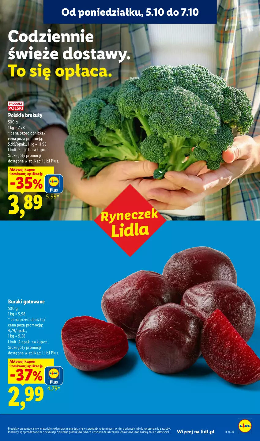 Gazetka promocyjna Lidl - Gazetka - ważna 05.10 do 07.10.2026 - strona 35 - produkty: Brokuły, Buraki