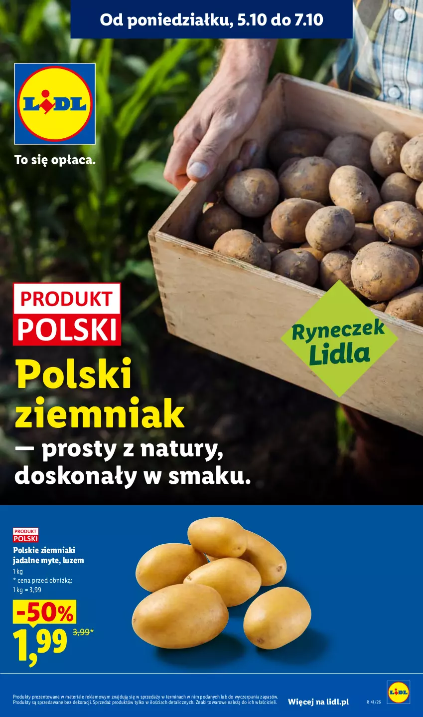 Gazetka promocyjna Lidl - Gazetka - ważna 05.10 do 07.10.2026 - strona 37 - produkty: Ziemniaki