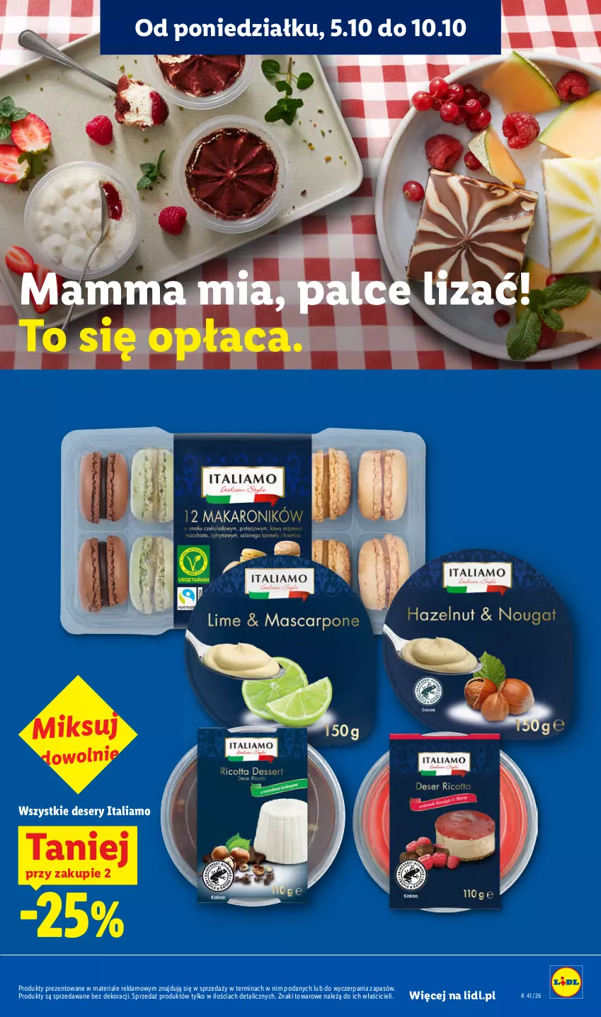 Gazetka promocyjna Lidl - Gazetka - ważna 05.10 do 07.10.2026 - strona 47 - produkty: Deser, Ser