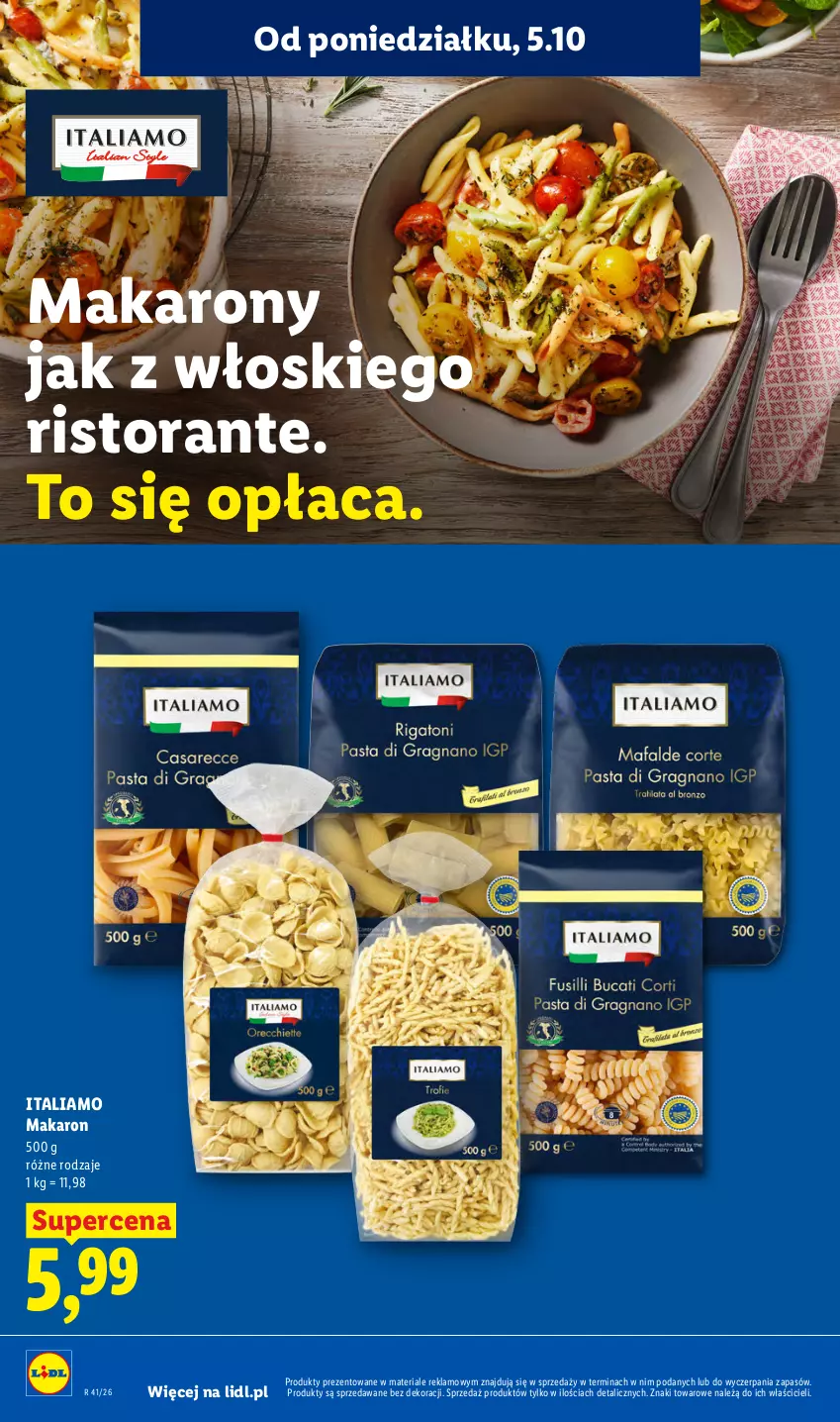 Gazetka promocyjna Lidl - Gazetka - ważna 05.10 do 07.10.2026 - strona 54 - produkty: Makaron