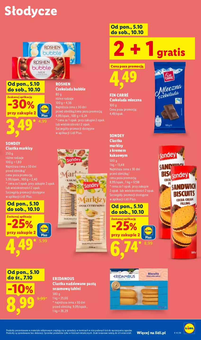 Gazetka promocyjna Lidl - Gazetka - ważna 05.10 do 07.10.2026 - strona 71 - produkty: Ciastka, Czekolada, Czekolada mleczna, Gra, Kakao, Sezam