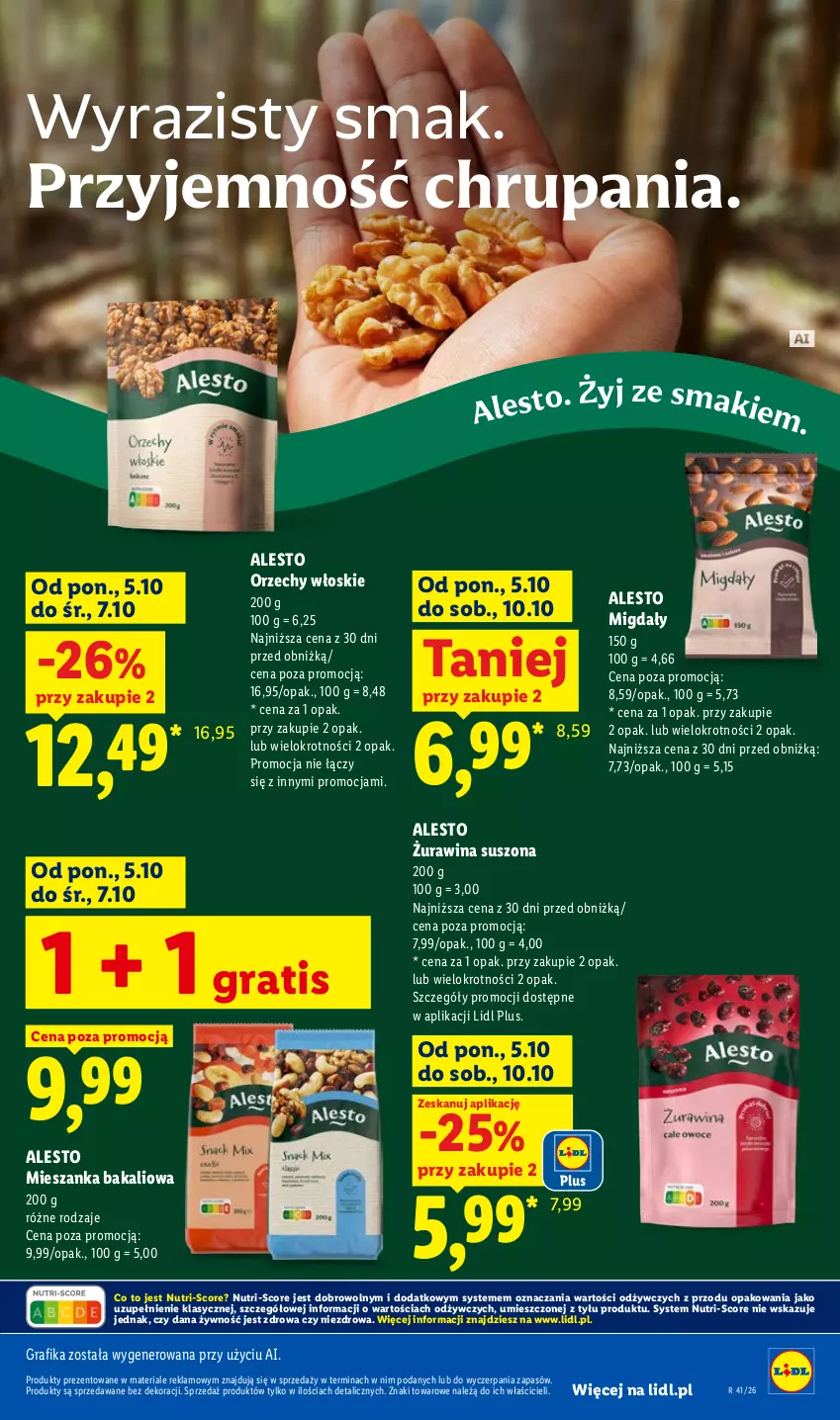 Gazetka promocyjna Lidl - Gazetka - ważna 05.10 do 07.10.2026 - strona 79 - produkty: Gra, Grafika, Mieszanka bakaliowa, Migdały, Orzechy włoskie