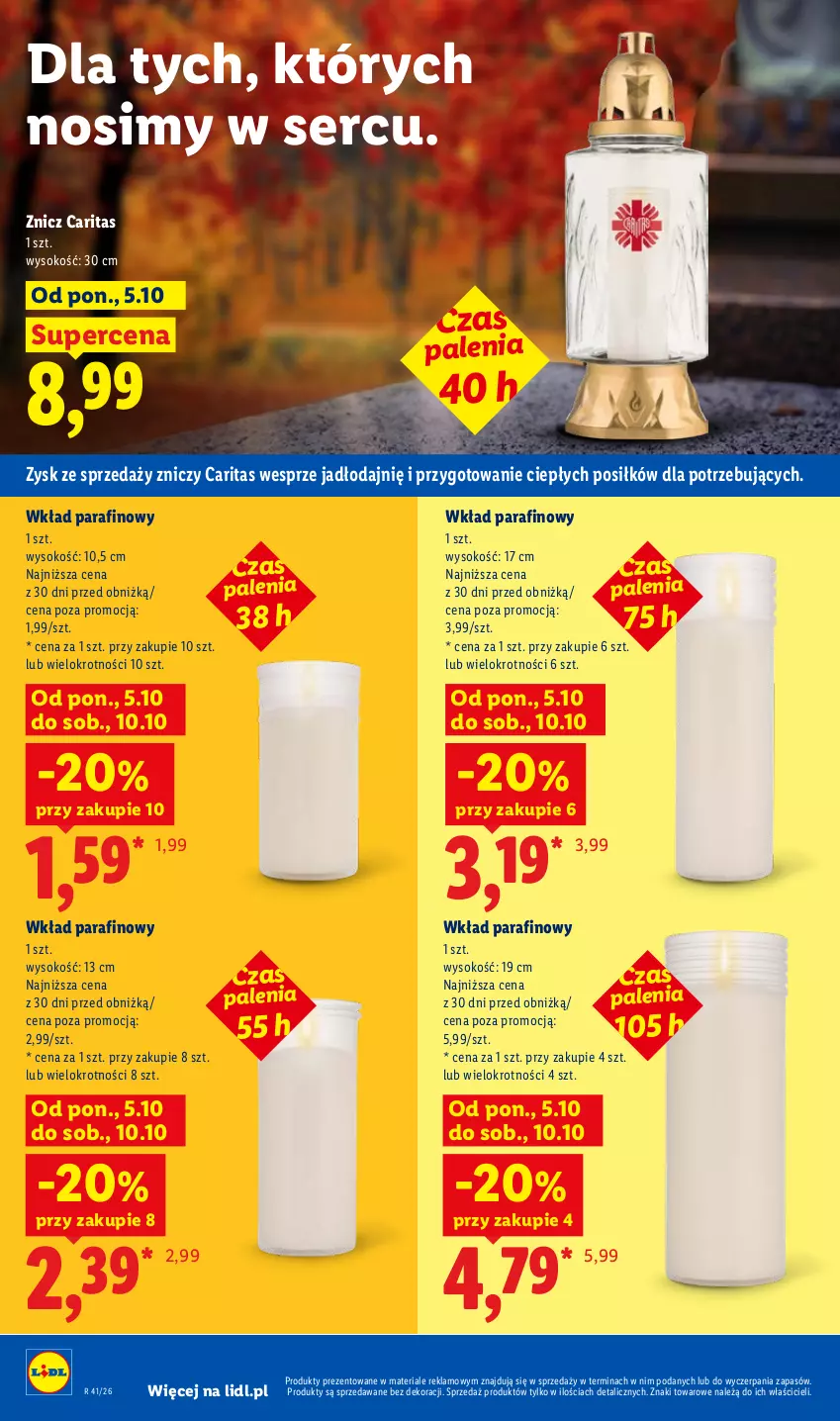 Gazetka promocyjna Lidl - Gazetka - ważna 05.10 do 07.10.2026 - strona 92 - produkty: Ser, Sok, Znicz