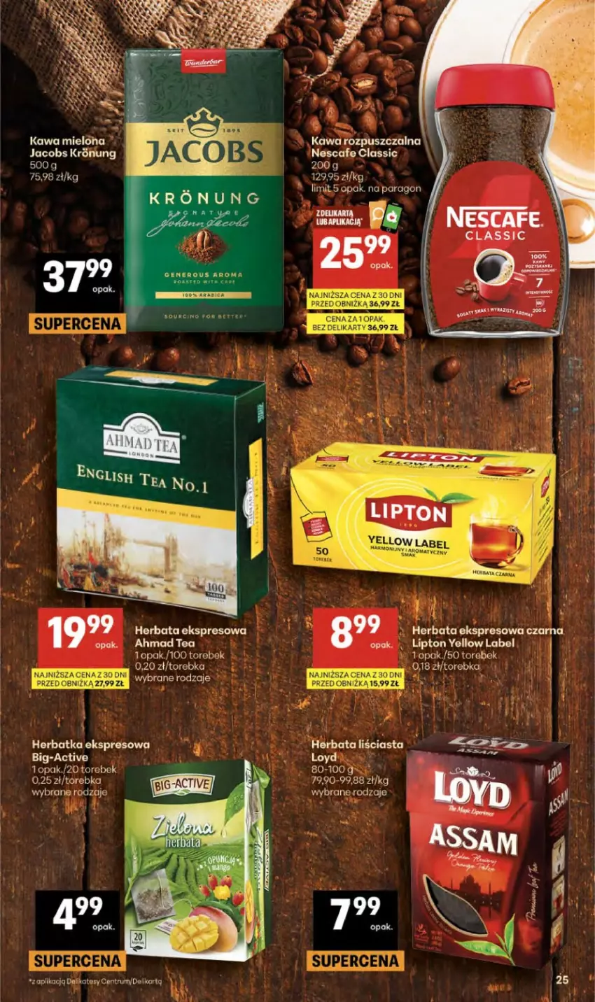 Gazetka promocyjna Delikatesy Centrum - Franczyza DC20 Czwartek - ważna 14.05 do 20.05.2026 - strona 25 - produkty: Herbata, Jacobs, Kawa, Kawa rozpuszczalna, Torebka