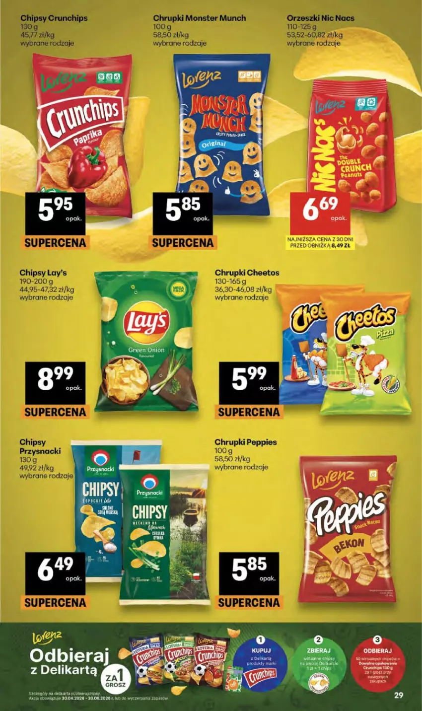 Gazetka promocyjna Delikatesy Centrum - Franczyza DC20 Czwartek - ważna 14.05 do 20.05.2026 - strona 29 - produkty: Chipsy, Crunchips