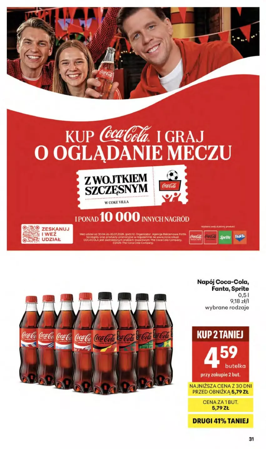 Gazetka promocyjna Delikatesy Centrum - Franczyza DC20 Czwartek - ważna 14.05 do 20.05.2026 - strona 31 - produkty: Coca-Cola, Fa, Fanta, Napój, Sprite