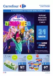 Gazetka promocyjna Carrefour - Gazetka Carrefour Zyskoteka - Gazetka - ważna od 09.10 do 09.10.2021 - strona 1 - produkty: Gra, Zott, Bell, Jaja, Jogurt, Kosz, Bella, Jogobella