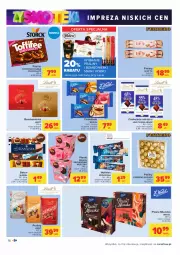 Gazetka promocyjna Carrefour - Gazetka Carrefour Zyskoteka - Gazetka - ważna od 09.10 do 09.10.2021 - strona 16 - produkty: Princessa, Królewskie Mleczko, Królewski, Praliny, Wafelek, Ferrero Rocher, Wawel, Czekolada mleczna, Mleczko, Czekolada, Ptasie mleczko, Toffifee, Ferrero, Baton, Lindt