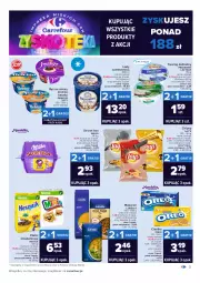 Gazetka promocyjna Carrefour - Gazetka Carrefour Zyskoteka - Gazetka - ważna od 09.10 do 09.10.2021 - strona 3 - produkty: Ryż na mleku, Belriso, Lubella, Makaron, Ciastka, Ryż, Gra, Twaróg, Zott, Bell, Président, Smakija, Chipsy, Kosz, Twaróg delikatny, Lody, Danio, Bella, Lay’s, Oreo, Nestlé, Milka