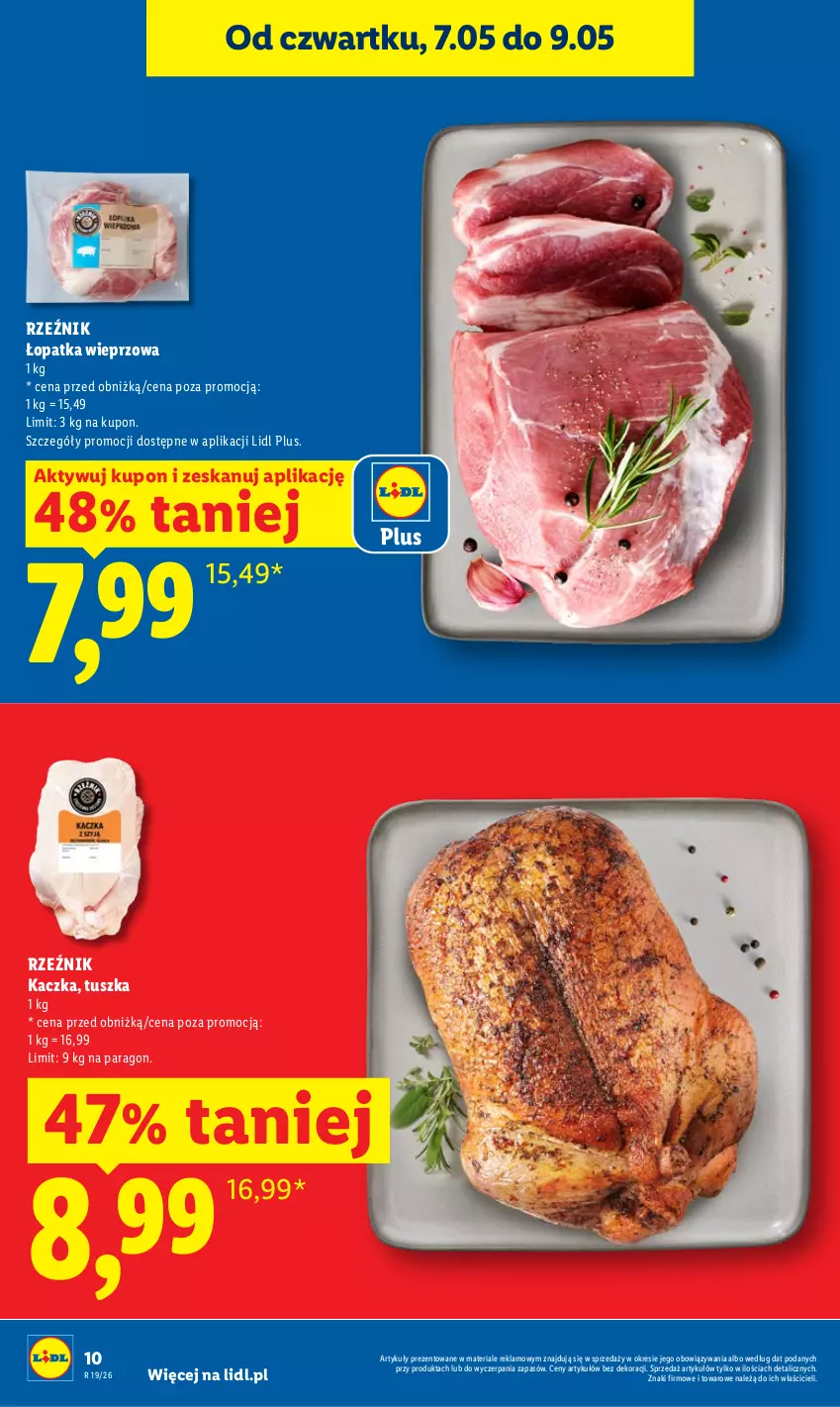 Gazetka promocyjna Lidl - Gazetka ważna od 7.05 do 9.05 - ważna 07.05 do 09.05.2026 - strona 10 - produkty: Kaczka, Tusz
