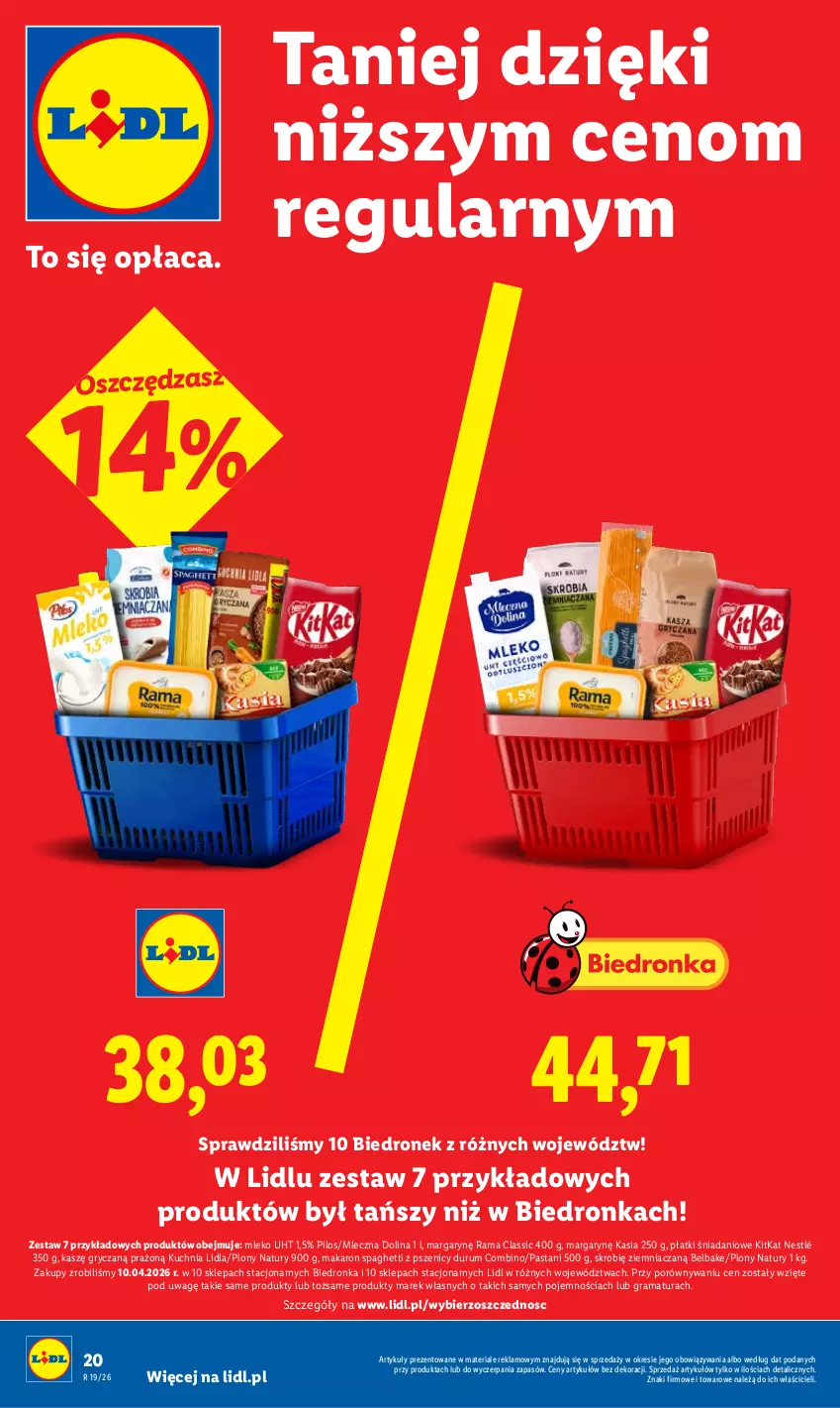 Gazetka promocyjna Lidl - Gazetka ważna od 7.05 do 9.05 - ważna 07.05 do 09.05.2026 - strona 20 - produkty: Danio, Gra, Gry, Kasia, Kuchnia, Makaron, Mleko, Nestlé, Pilos, Por, Rama, Rum, Spaghetti