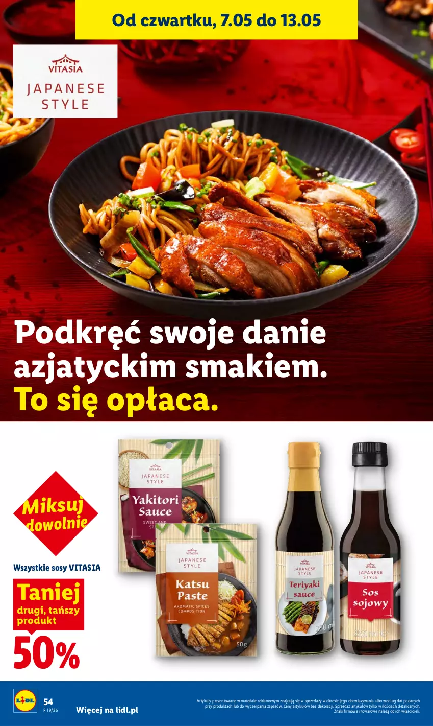 Gazetka promocyjna Lidl - Gazetka ważna od 7.05 do 9.05 - ważna 07.05 do 09.05.2026 - strona 54 - produkty: Sos