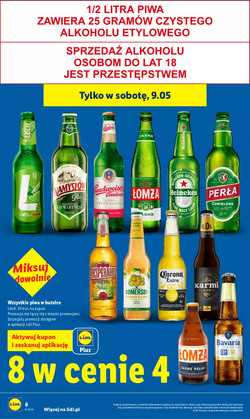 Gazetka promocyjna Lidl - Gazetka ważna od 7.05 do 9.05 - ważna 07.05 do 09.05.2026 - strona 6 - produkty: Piwa