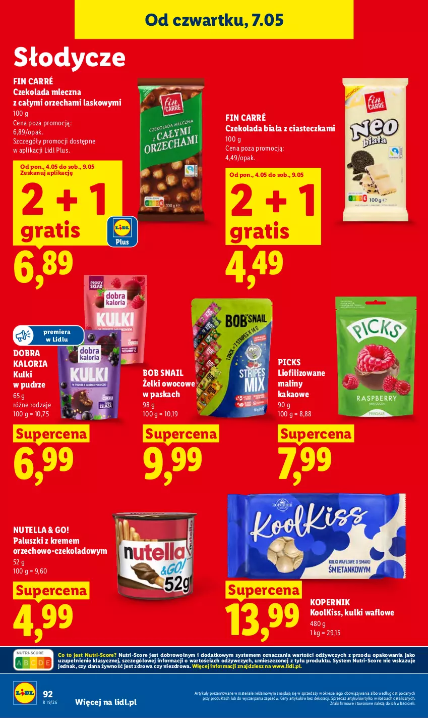 Gazetka promocyjna Lidl - Gazetka ważna od 7.05 do 9.05 - ważna 07.05 do 09.05.2026 - strona 96 - produkty: Czekolada, Czekolada mleczna, Gra, Kakao, Maliny, Nutella