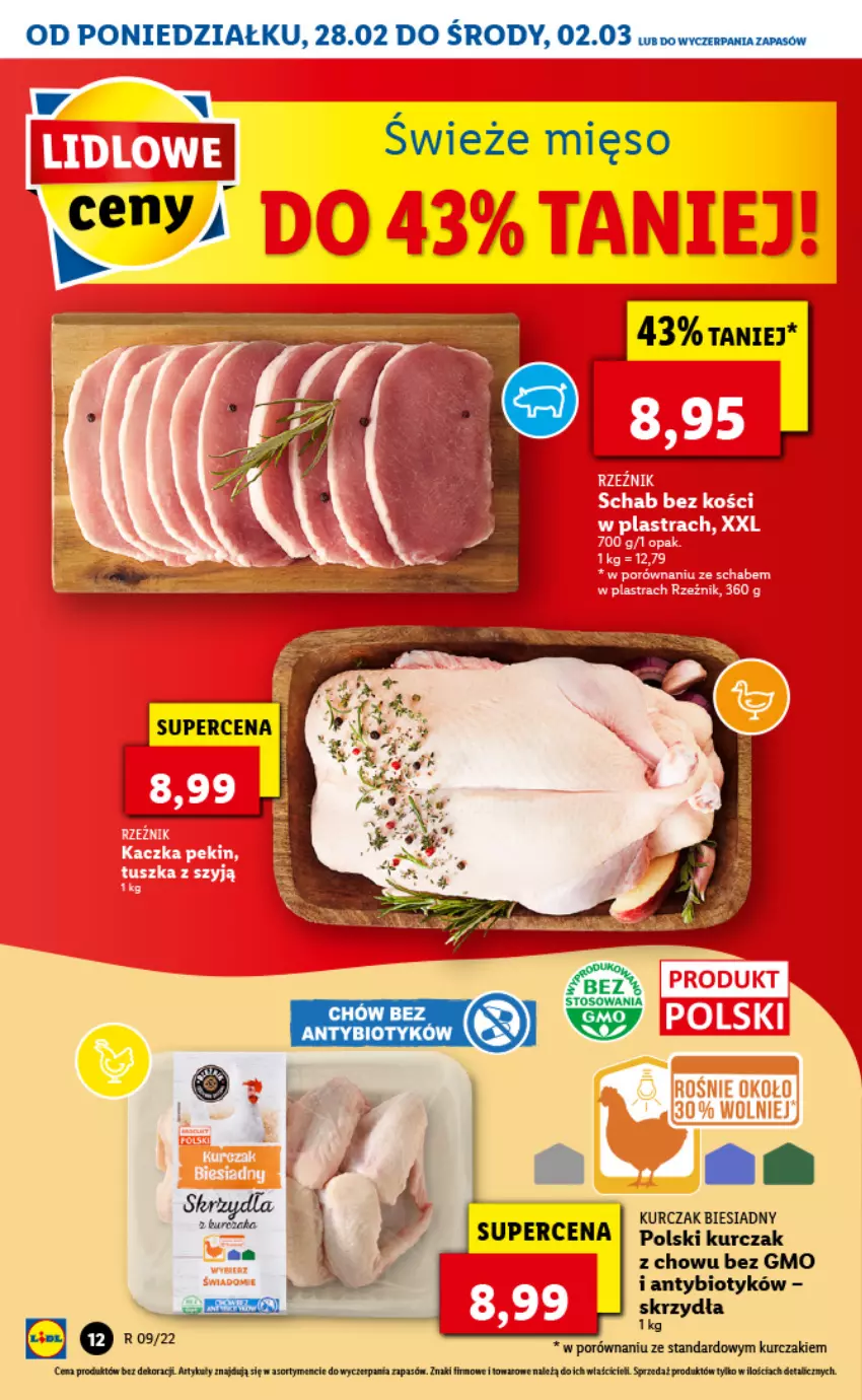 Gazetka promocyjna Lidl - GAZETKA - ważna 28.02 do 02.03.2022 - strona 12 - produkty: Kurczak, Mięso, Por